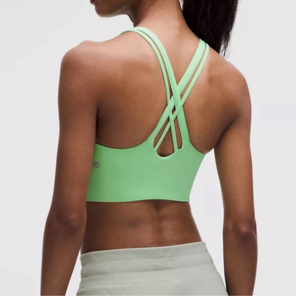 NWT Lululemon Energy Longline Bra - Citrus Lime